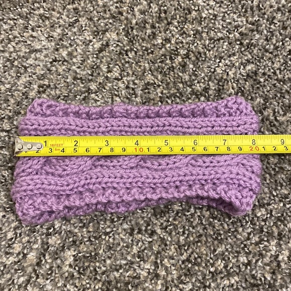 Handmade cable knit headband - Picture 5 of 5